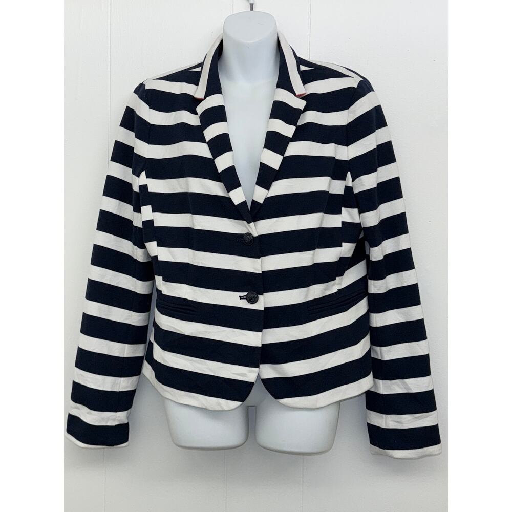 Women's GAP The Academy Blazer Blue & White Size: 14